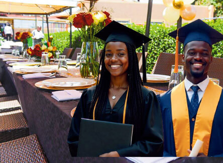 Sportsview Hotel – Graduation Packages – Celebration Setup