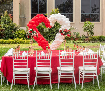 Sportsview Hotel – Romance in the Gardens – Event Setup
