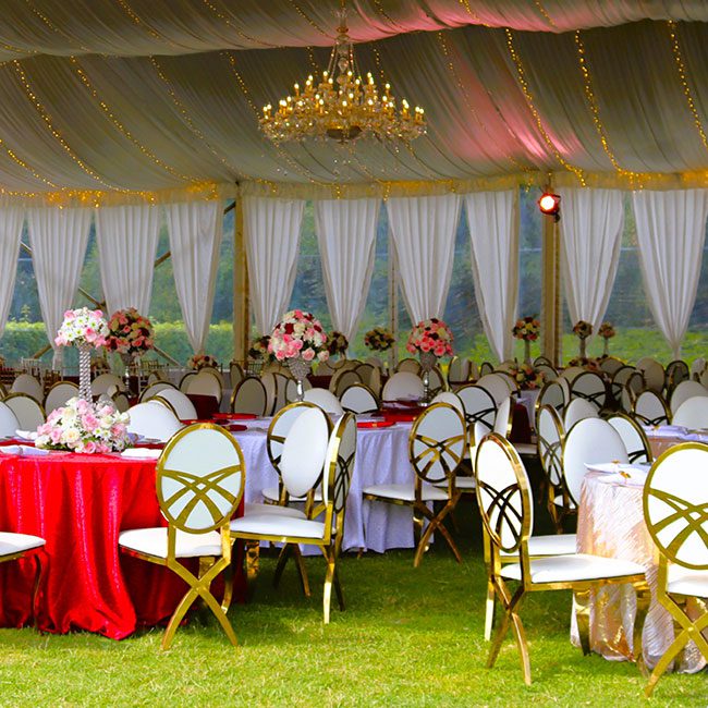Sportsview Hotel – Scilla Gardens – Wedding Venue Set Up